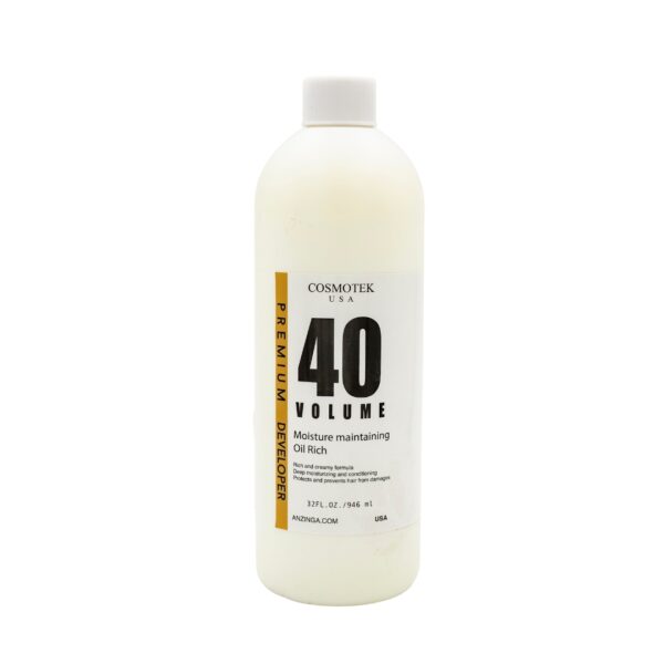 Premium Developer 40 Volume, Moisture Maintaining Oil Rich, Creamy, Deep Moisturizing And Conditioning. 32FL.Oz/946 Ml