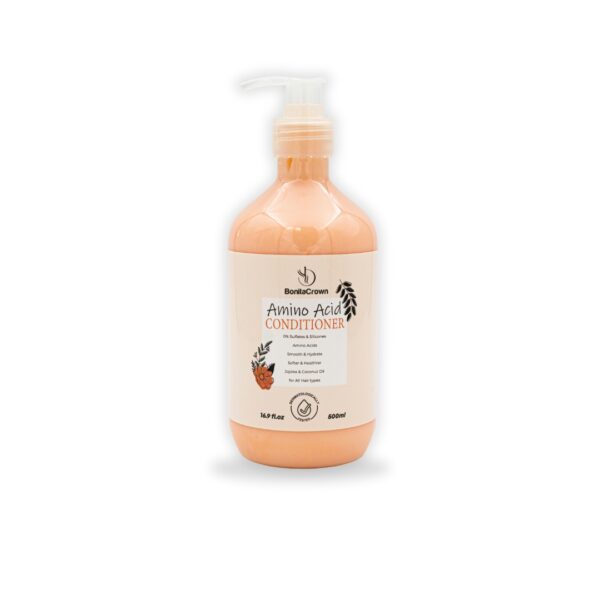 Sulfate-Free Amino Acid Conditioner – Smooth & Hydrate with Jojoba & Coconut Oil – 600ml Bottle