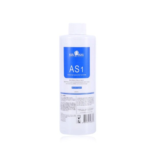 AS1 Solution for HydraFacial – HydraFacial Machines & Professional Use, Salon-Grade Exfoliant + Hydrator for All Skin Types 400ml