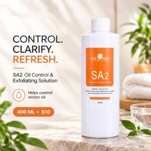 SA2 Oil Control & Exfoliating Solution – For HydraFacial Machine & Professional Use (400ml)