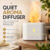 Essential Oil Diffusers with Timer, Quiet Aroma Diffuser, Air Diffuser for Bedroom, Home, Office, Auto Shut-Off, Night Light (White)