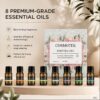 Essential Oils Set - 8 Pcs Premium Grade Home Essentials Oils - for Diffusers, Fragrance, Scents for Candle Making, Soap, Slime - Natural Aromatherapy Oils for Skin & Hair - Home, Office, Car