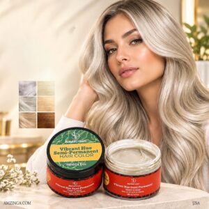 Sand Golden hair color model with BonitaCrown jars