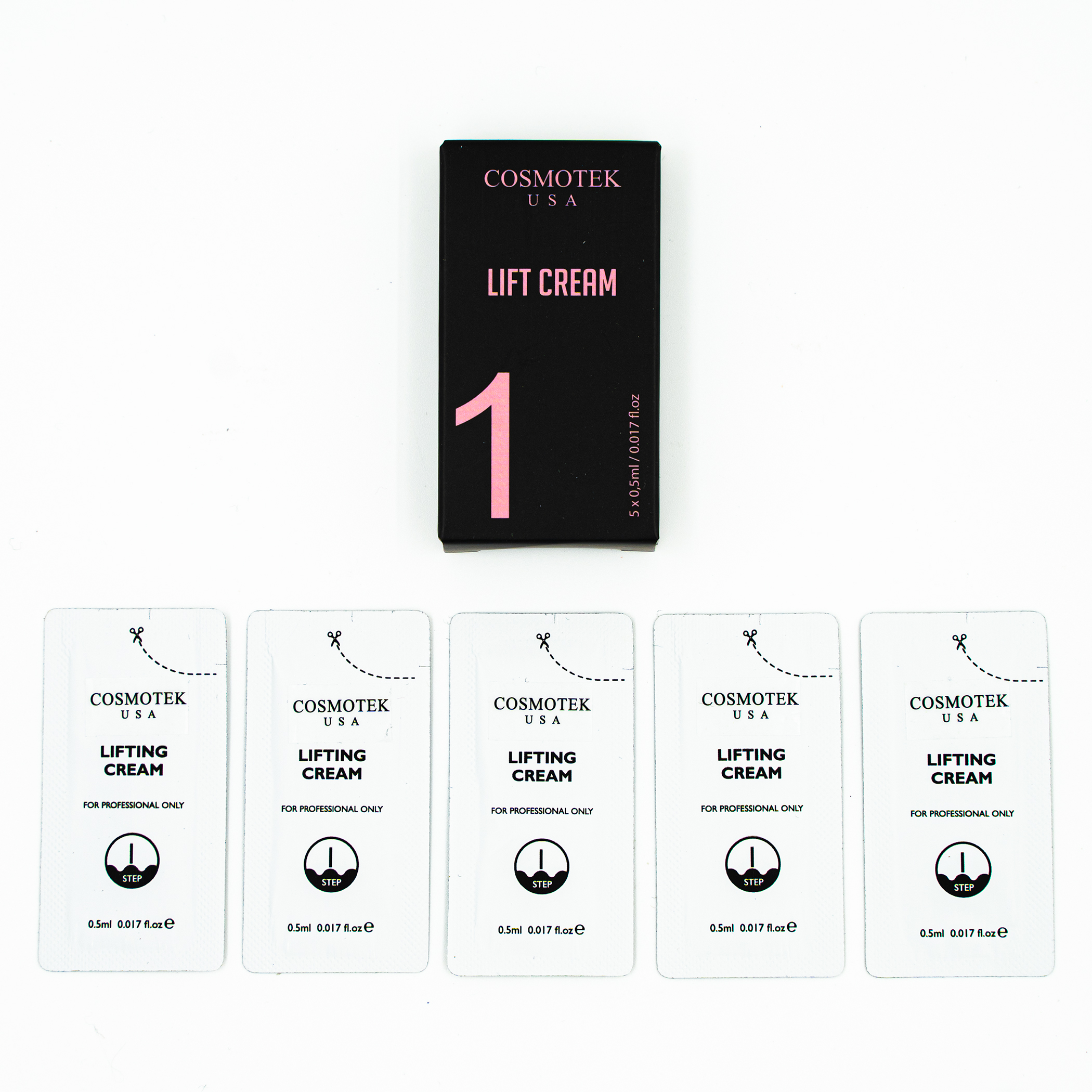 Lash Lift Kit,Separate Steps Products for Salon or at Home Step 1 - Lift Cream