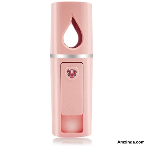 Nano Facial Mister Moisturizing Atomization Humidifier Cool Mist Facial Steamer Handy Mist Sprayer Moisturizing & Hydrating for Skin Care, Makeup, Eyelash Extensions (Pink)