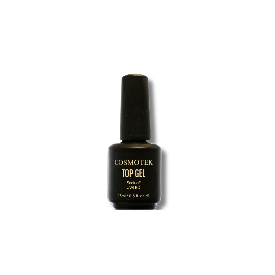 Soak Off Gel - Top Coat Glossy Finish (No-Wipe) 0.5 Fl Oz, Soak Off Nail Lamp Acid Free Base Top Gel Nail Polish Starter Kit