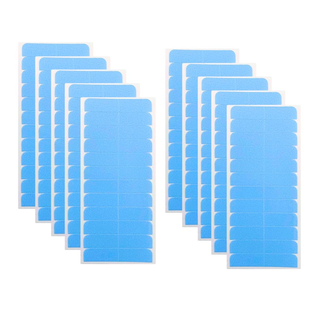 Hair Extension Tape Tabs Double Sided Extension Tapes for Replacement Tape Wig Tape, Wig Tape Beauty Tools( 4cm x0.8cm (Blue 120 Pieces)