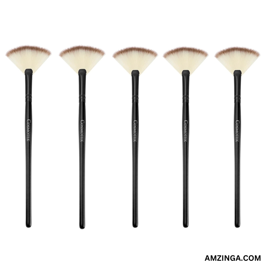 5PCS Facial Brushes Fan Mask Brushes, Soft Facial Applicator Brushes Tools Mask Acid Applicator Brush for Peel Glycolic Mask Makeup