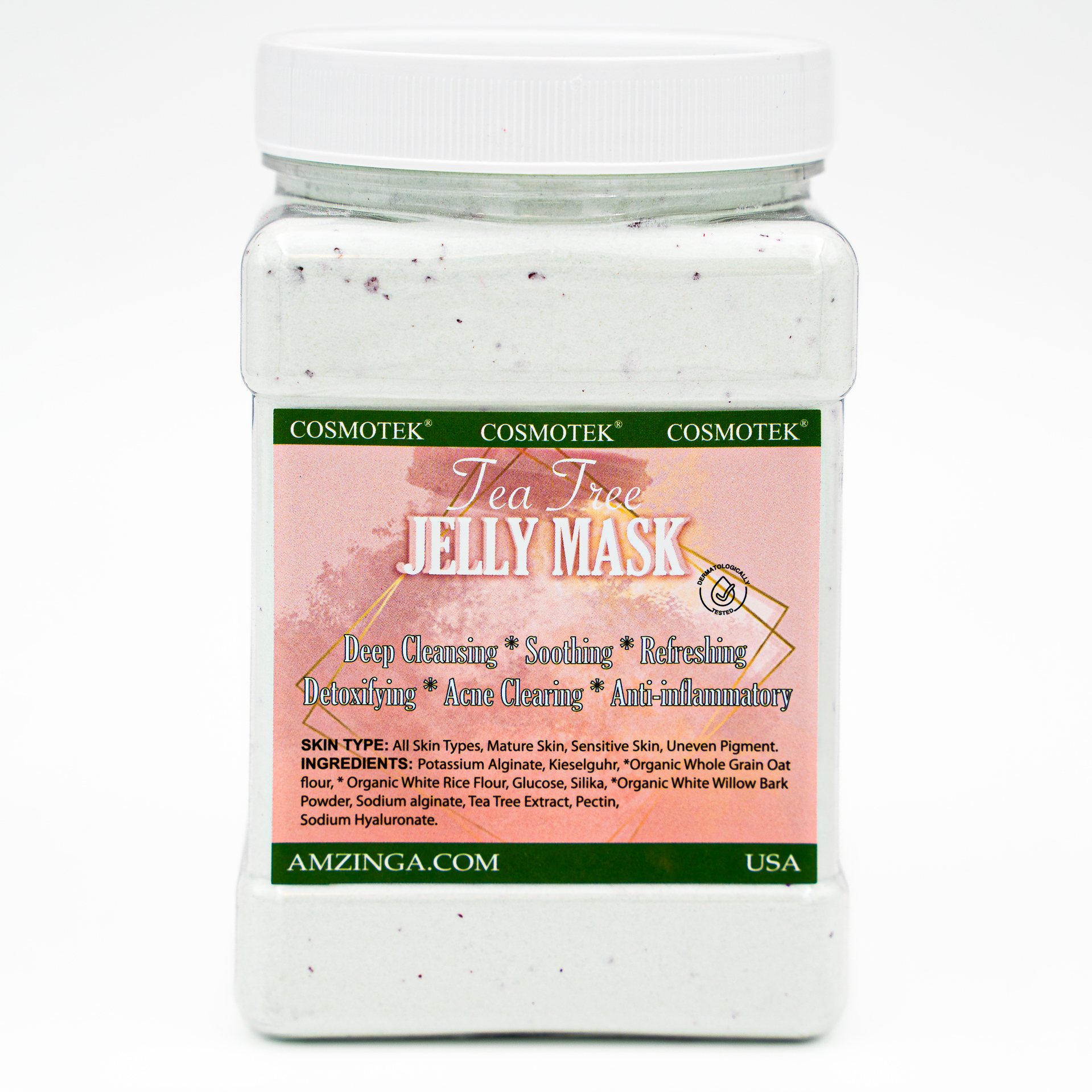 Jelly Mask for Facials Professional -Tea Tree – A Skin Care Hydro Jelly Mask Of Spa For Men, Women And Adults – Deep Cleansing*Soothing*Refreshing*Detox*Acne Clearing- 23 Fl Oz Jar Face Mask Skin Care