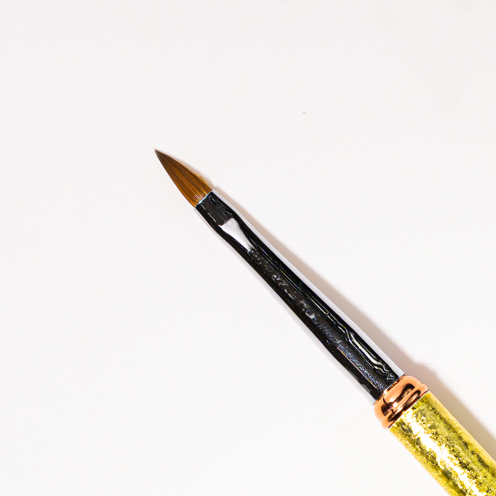 Acrylic Nail Brush Pure Kolinsky Hair Acrylic Green Ombre Handle – Size 2