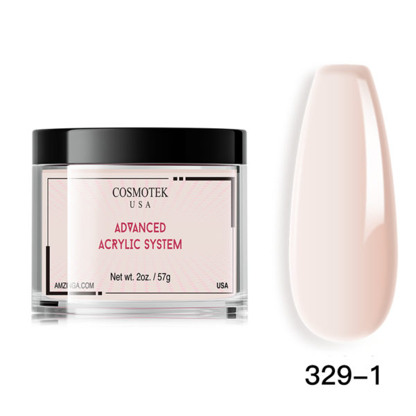 Advanced Acrylic System 2oz/57g (329-1), Clear Acrylic Nail Dipping Powder for Acrylic Nail Extension