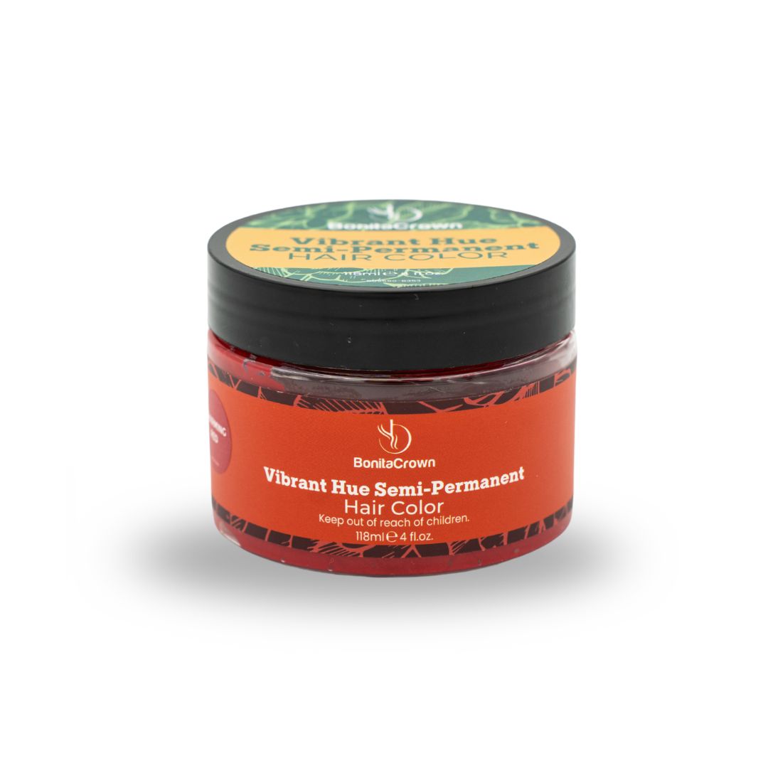 Charming Red Semi-Permanent Hair Color – BonitaCrown 4oz | Professional Use Hair Dye with Nourishing Oils | Vibrant, Long-Lasting Color | Made in USA