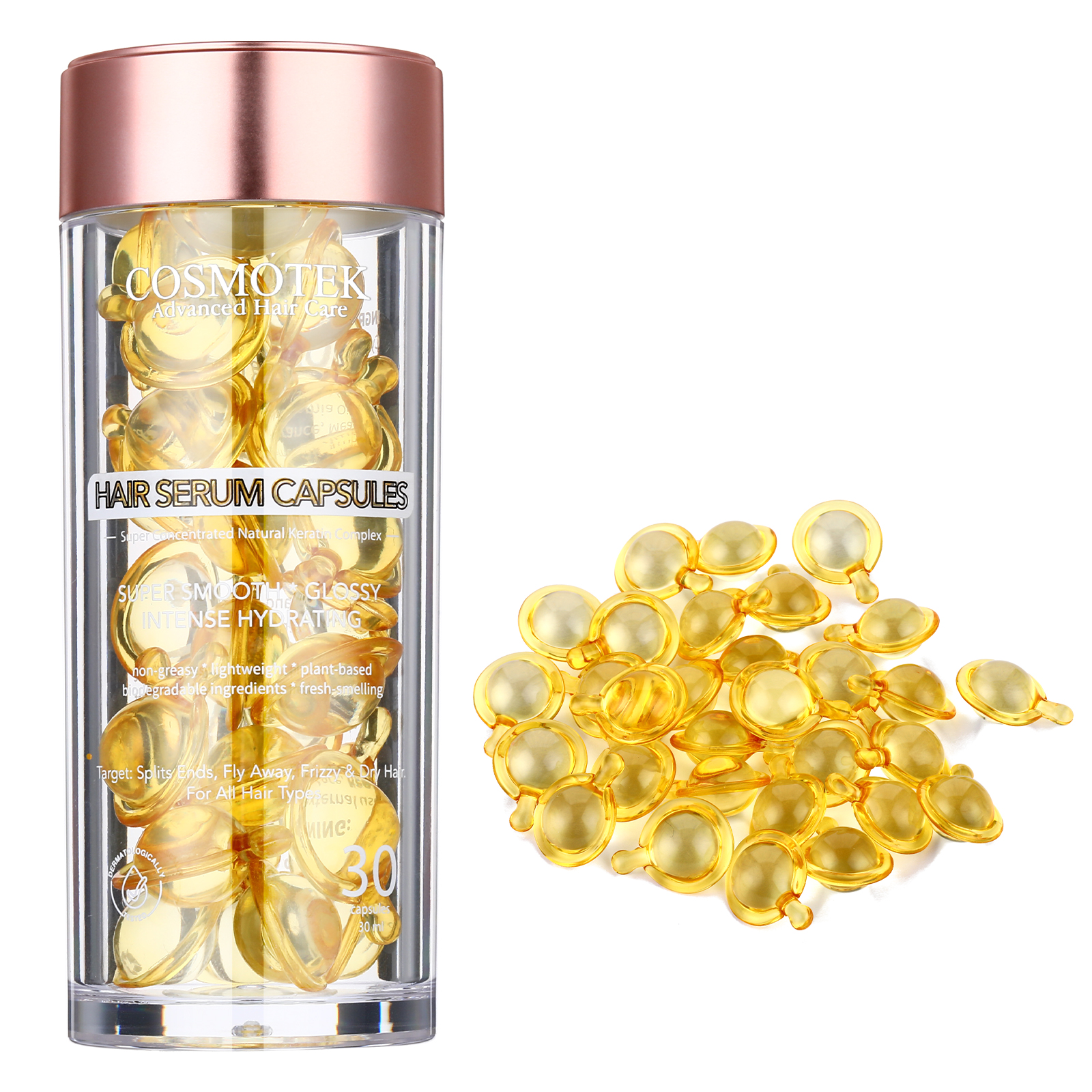 Super smooth * Glossy * Intense hydrating – Serum Capsules