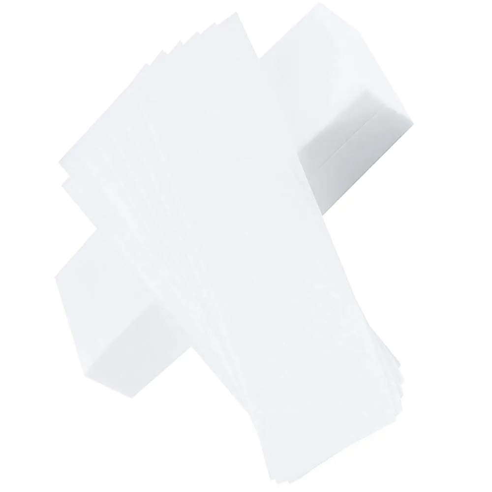 Cosmotek Non-Woven Wax Strips – 100 Count, 7.9” x 2.8” Hair Removal Strips for Body, Legs, Arms, Face – Professional Salon-Quality Depilatory Paper