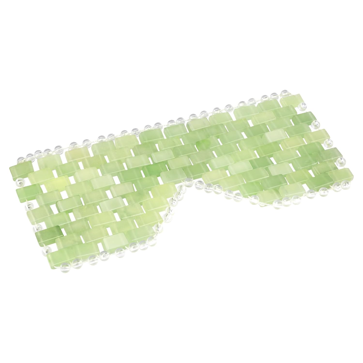 Jade Mask Cooling Sleep Mask 100% All Natural Jade Stone Eye Mask for Hot & Cold Anti Aging Therapy, Headache and Migraine Relief Weighted Eye Mask