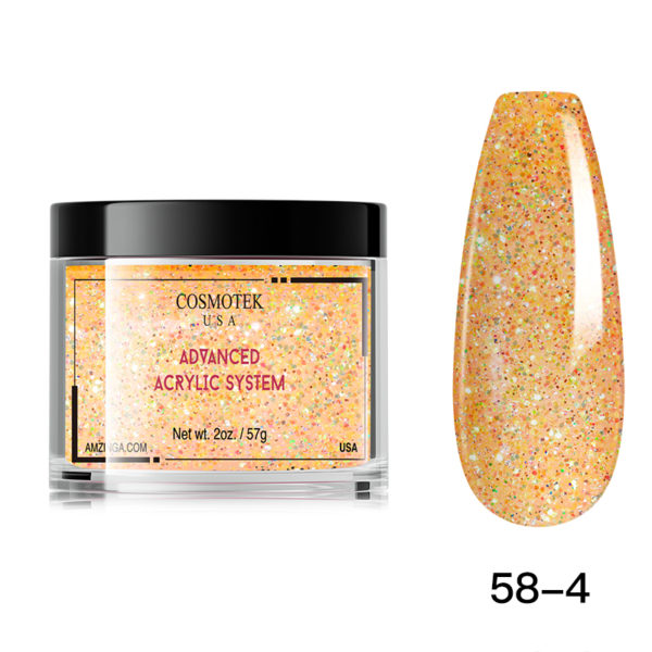 Advanced Acrylic System 2oz/57g (58-4), Clear Acrylic Nail Dipping Powder for Acrylic Nail Extension