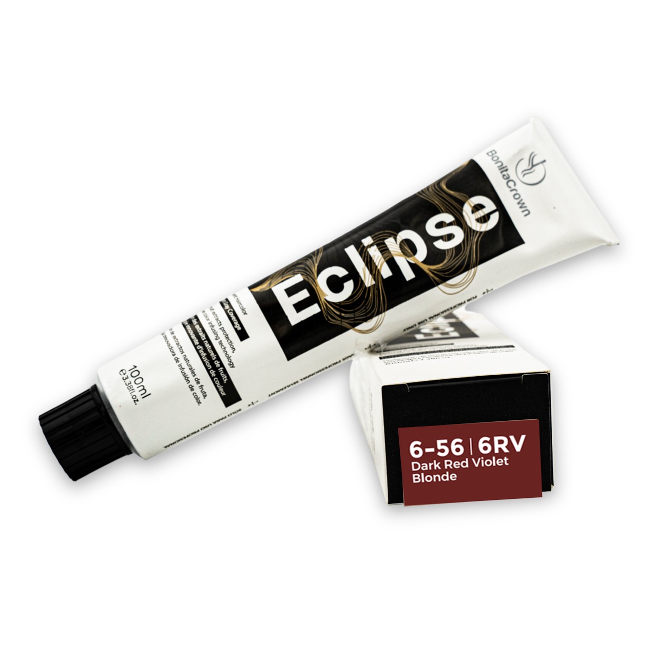 6-56 | 6RV – Dark Red Violet Blonde Bonita Crown Eclipse Permanent Hair Color – Salon-Quality, Full Gray Coverage, Enriched with Natural Fruit Extracts for Long-Lasting Shine – 100ml