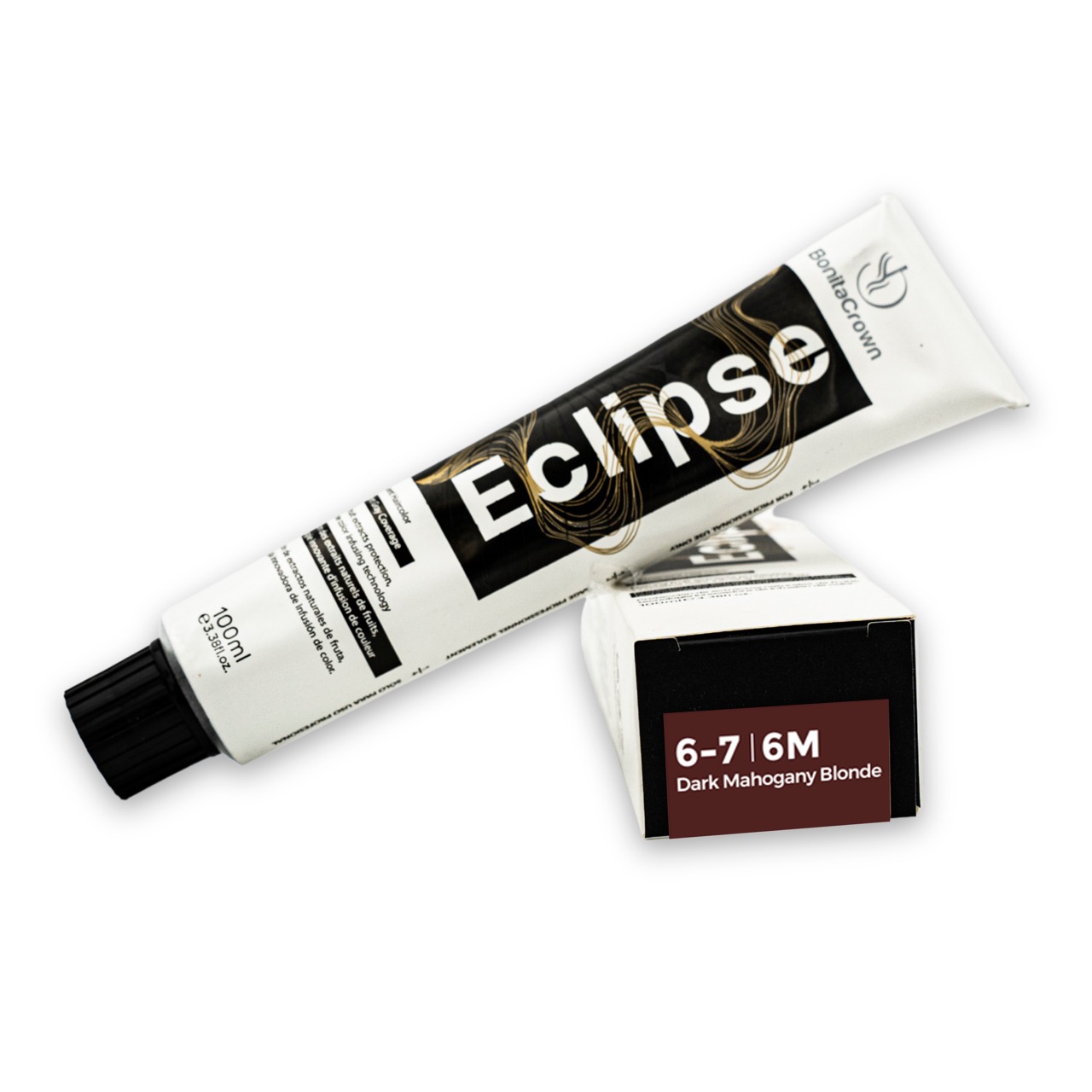 6-7 | 6M – Dark Mahogany Blonde Bonita Crown Eclipse Permanent Hair Color – Salon-Quality, Full Gray Coverage, Enriched with Natural Fruit Extracts for Long-Lasting Shine – 100ml