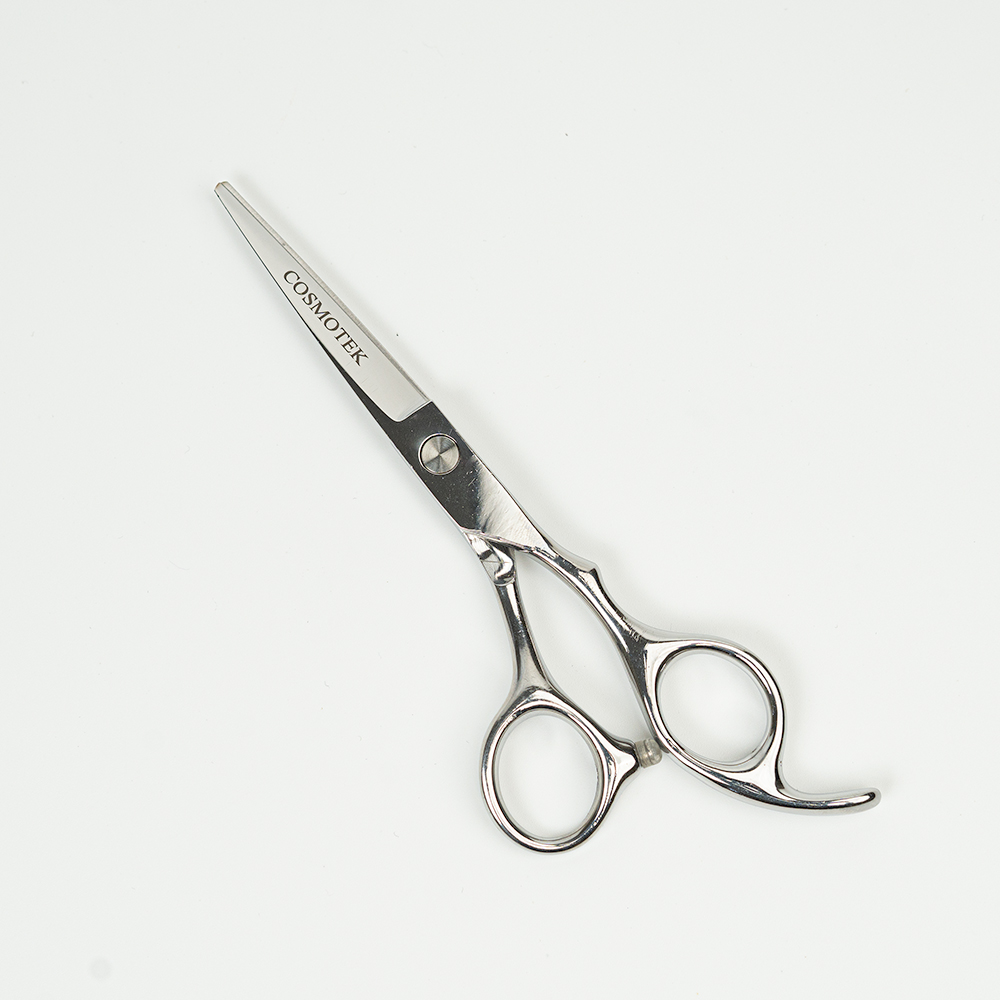 Hair Cutting Scissors Shears Professional Barber 6.5 Inch Hairdressing Regular Scissor Salon Razor Edge Hair Cutting Shear Japanese 420c Stainless Steel With Detachable Finger Inserts (Silver)