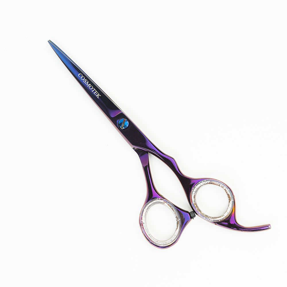 Titanium Plated Professional Hair Cutting Shears,6 Inch Barber hair Cutting Scissors Sharp Blades Hairdresser Haircut For Women/Men/kids 420c Stainless Steel Rainbow Color