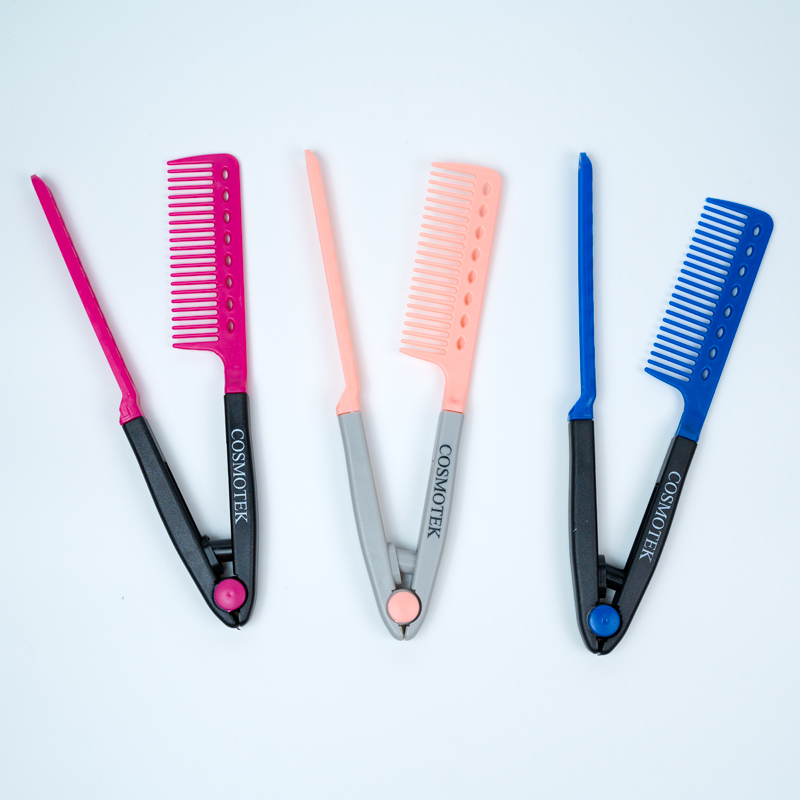 Comb For Straightening Hair - Hair Styling Comb For Great Tresses - Flat Iron Comb With A Firm Grip - Straightening Comb For Knotty Hair - Heat Resistant Comb - Parting Comb