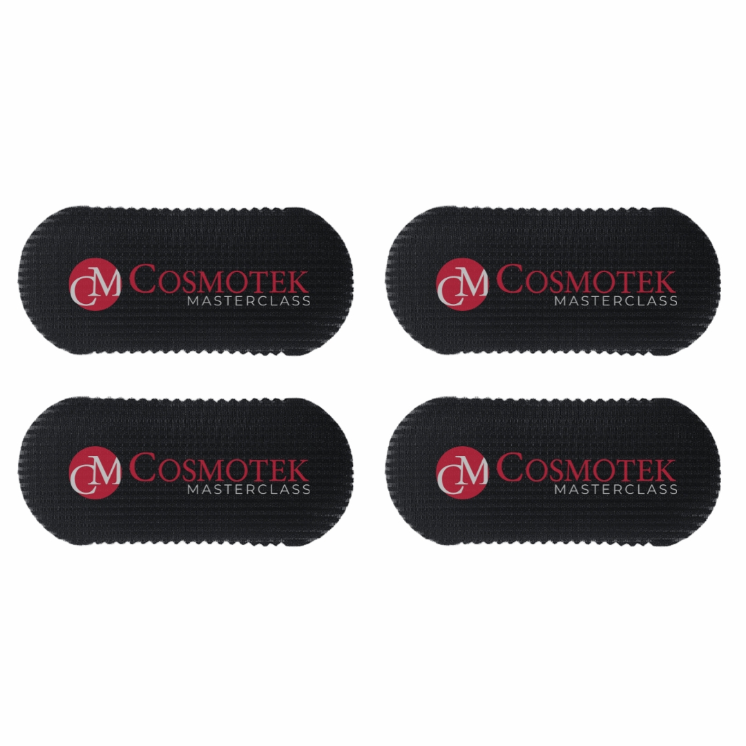 HAIR GRIPPERS ® BUNDLE PACK 4 PCS for Men and Women - Salon and Barber, Hair Clips for Styling, Hair holder Grips (Black)