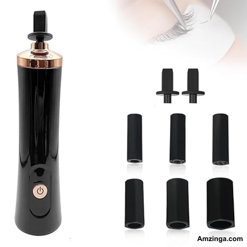 Glue Shaker for Eyelash Extensions,Electric Nail Lacquer Shaker, Electric Shaker Time Saving Handsfree Tool Glue Nails Polish (BLACK)