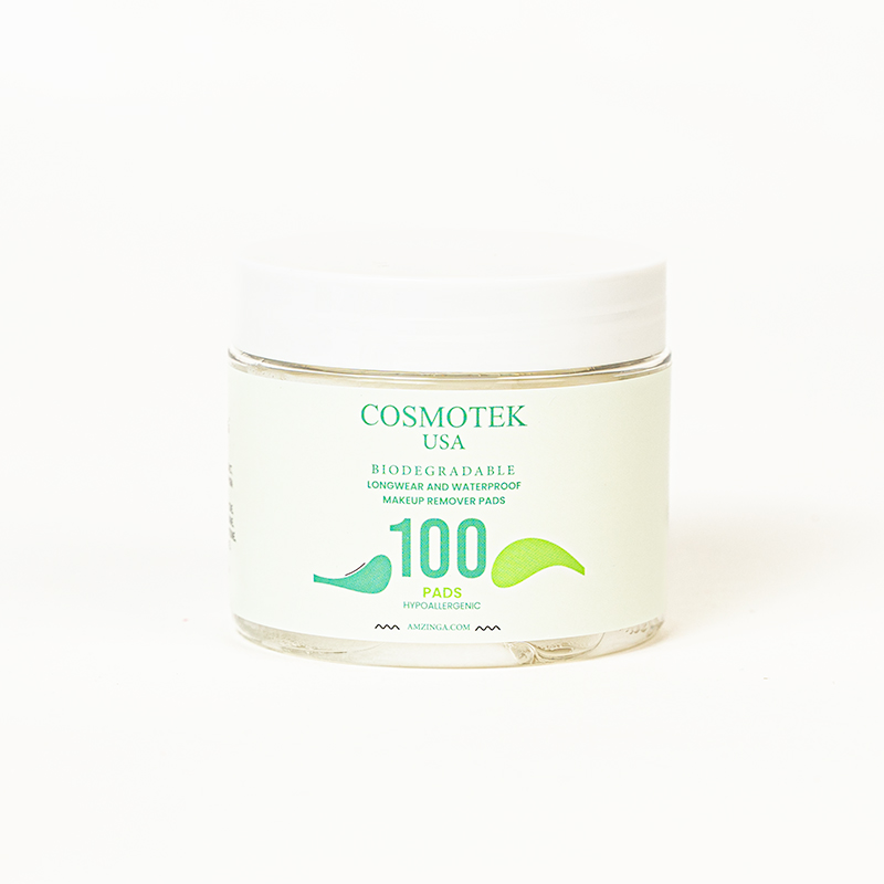 Makeup Remover Pads, Biodegradable Longwear & Waterproof, Hypoallergenic, Cruelty Free-Fragrance Free Cleansing Wipes, 100 Pads (Pack of 1)