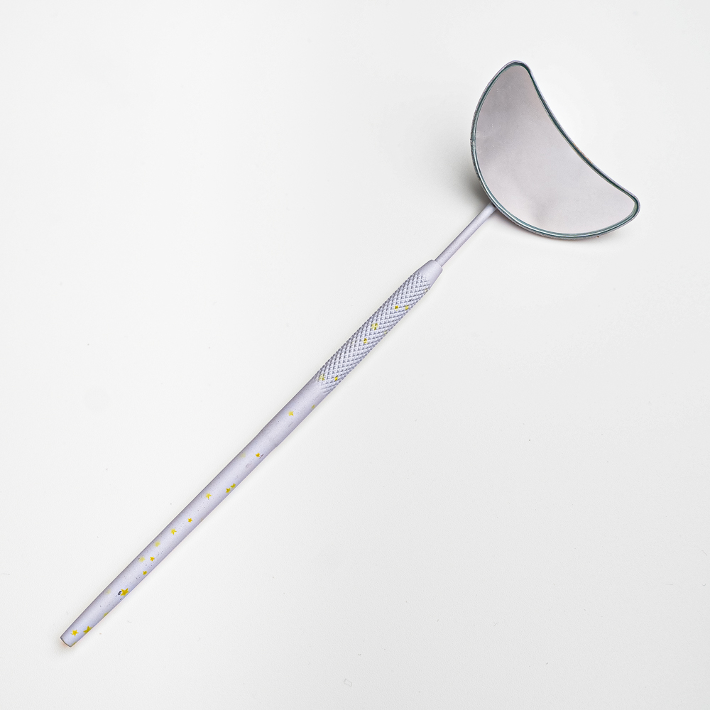 Lash Mirror, Stainless Steel Makeup Mirror, Eyelash Extensions Accessories for Lash Extension Supplies – Fairy Star Edition