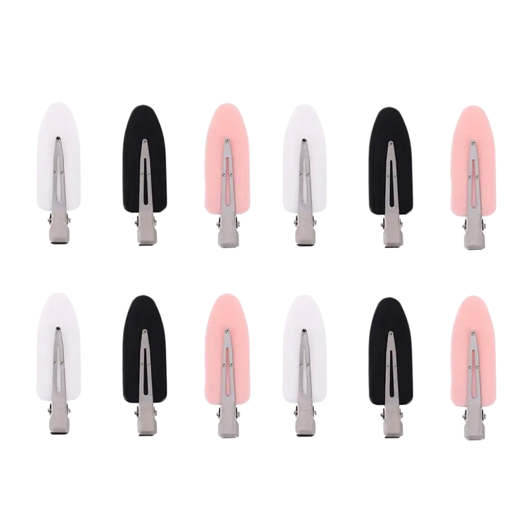 20 Pcs No Bend Hair Clips Pin Curl Creaseless Clips No Crease Hair Clip for Hairstyle Bangs Finger Waves Makeup Application Hairdressing Hairpins Styling Clips for Hair Salon Black Pink White Brand: Wobe