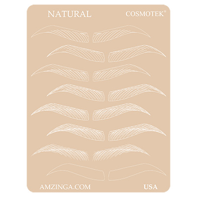 PMU Practice Fake Skin Eyebrows Tattoo Training – Natural