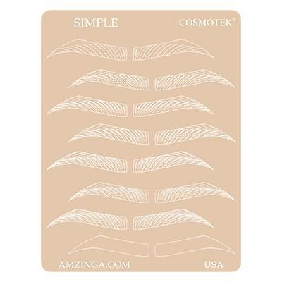 PMU Practice Fake Skin Eyebrows Tattoo Training – Simple