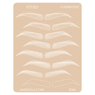 PMU Practice Fake Skin Eyebrows Tattoo Training – VIVID