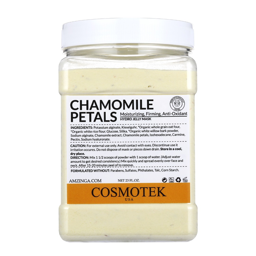 Chamomile Petals - Jelly Mask For Facial Skin Care, Natural Gel Hydro Face Masks, Professional Peel Off Hydro Jelly Mask, Moisturizing, Firming, Anti-Oxidant, Mask Powder For Wrinkles & Acne 23FL.OZ