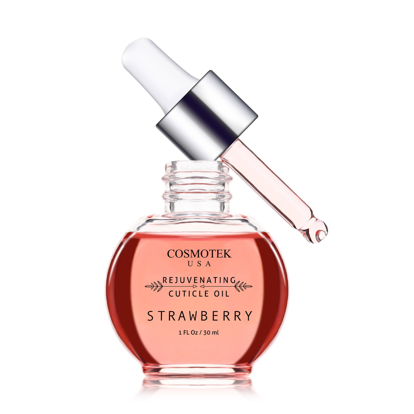 Hydrating, Moisturizing, Strengthening, Scented Cuticle Oil with Natural Ingredients Vitamin E – Strawberry