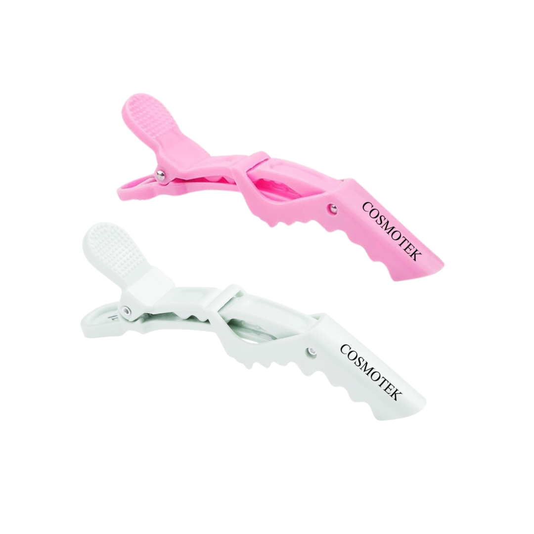 10pcs/Set Croc Clips Transparent Plastic Hairdresser Clips Hair Styling Sectioning Barrettes Professional Non Slip Alligator Clips Salon DIY Accessories