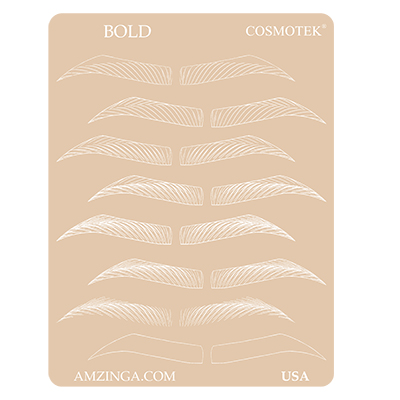 PMU Practice Fake Skin Eyebrows Tattoo Training – Bold