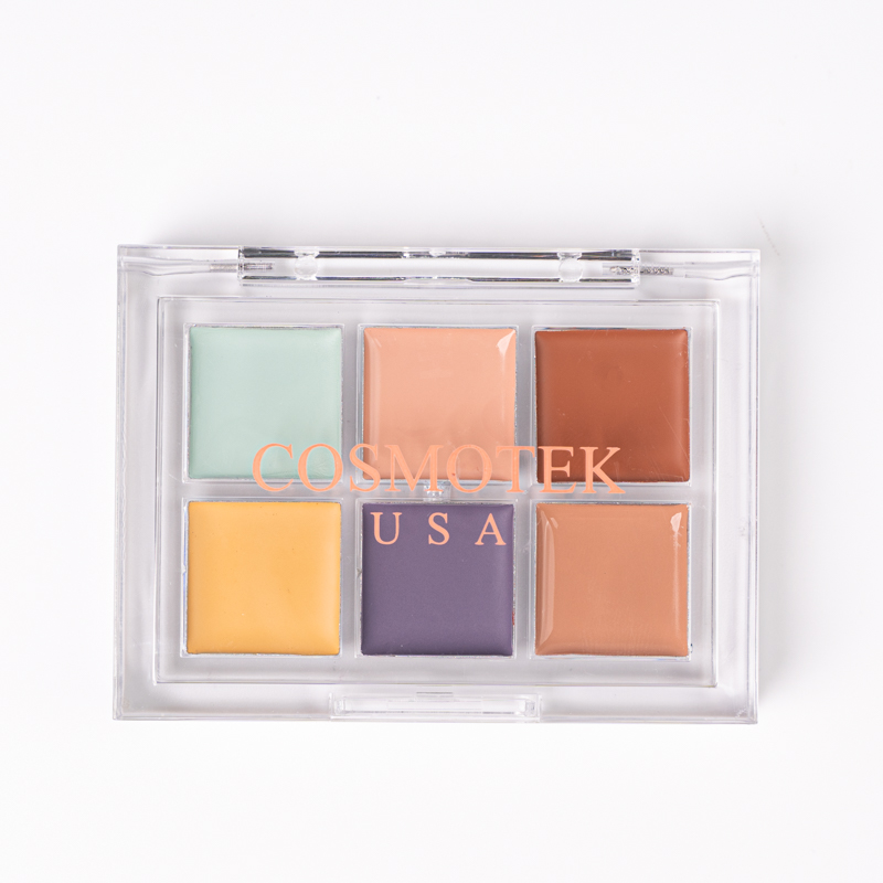 6 Colors Correcting Concealer Palette, Makeup Cream Contour Palette , Contouring Foundation Highlighting Concealer Palette For Conceals Dark Circles, Redness, Acne, Blemish – #1