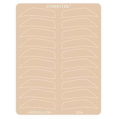 PMU Practice Fake Skin Eyebrows Tattoo Training – Male Brow