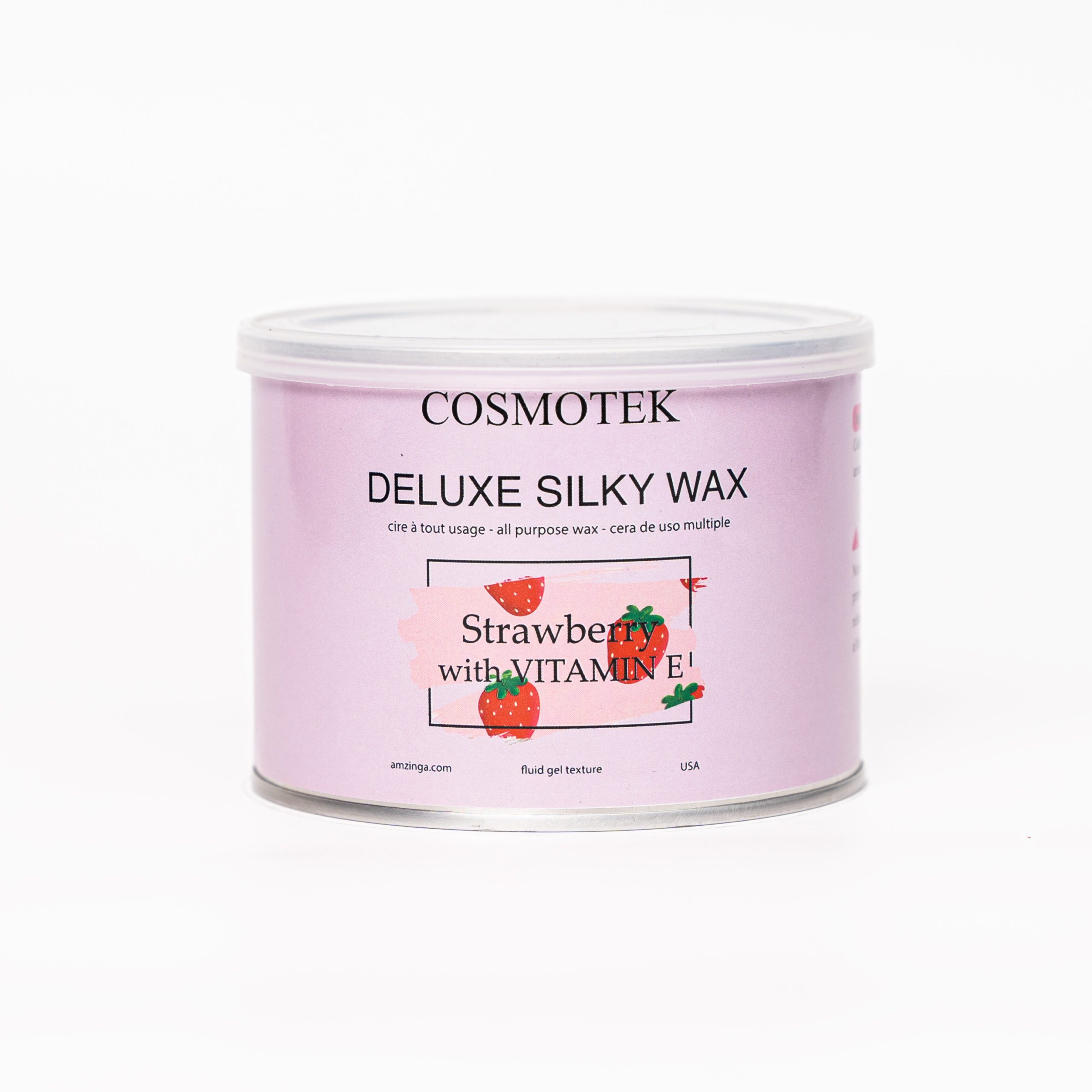 STRAWBERRY with VITAMIN E * Hair Removal Soft Wax , Thick to Coarse Hairs, Normal to Dry Skin, Men and Women, 14 oz