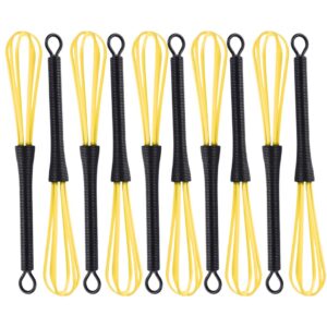 10 PCS Hair Color Whisk – Mini Whisk for Professional Hair Dye Mixing, Salon & Barber Use, 7 x 1.2 in Plastic Dye Mixer Tool, Ideal for Hair Color, Dressing, and Multi-Purpose Kitchen/Baking Applications – YELLOW