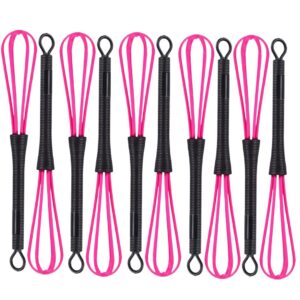 10 PCS Hair Color Whisk – Mini Whisk for Professional Hair Dye Mixing, Salon & Barber Use, 7 x 1.2 in Plastic Dye Mixer Tool, Ideal for Hair Color, Dressing, and Multi-Purpose Kitchen/Baking Applications – Pink