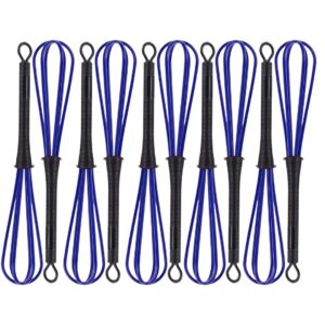 10 PCS Hair Color Whisk – Mini Whisk for Professional Hair Dye Mixing, Salon & Barber Use, 7 x 1.2 in Plastic Dye Mixer Tool, Ideal for Hair Color, Dressing, and Multi-Purpose Kitchen/Baking Applications – BLUE