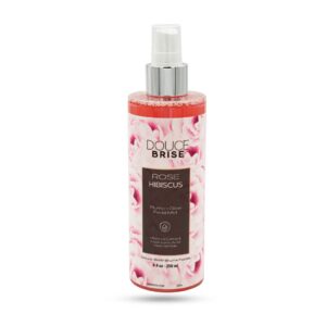Douce Brise Plump + Glow Hibiscus Facial Mist – Refreshing Hydration Spray with Rose Extract, Niacinamide & Hyaluronic Acid (250ml)