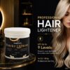 Professional Hair Bleaching Powder by BonitaCrown – Powder Lightener with Rich Creamy No-Drip Formula, Dust-Free, Moisture Enriched, On-Scalp & Off-Scalp Application, 16 oz / 454g