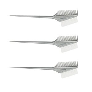 3 PCS Professional Double-Sided Hair Dyeing Brush – Easy Hair Coloring Tool for Salon-Quality Results at Home – Unisex Hairdressing Accessories for Normal Hair