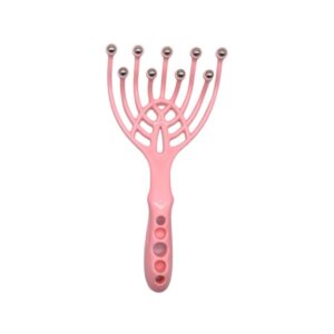 Scalp Massager, Handheld SPA Head Massager, 9 Claws Massage for Hair Growth, Deep Stress Relax, Office Home SPA Parents Gift - Pink