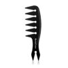 BonitaCrown Wide Tooth Detangling Comb – Professional Salon Hair Comb for Curly, Thick & Wet Hair (Black)