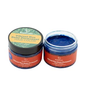 Navy Noir Semi-Permanent Hair Color – BonitaCrown 4oz | Professional Use Hair Dye with Nourishing Oils | Vibrant, Long-Lasting Color | Made in USA