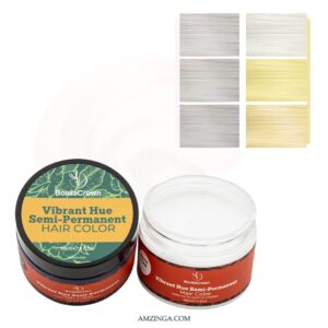 White Tone Semi-Permanent Hair Color – BonitaCrown 4oz | Professional Use Hair Dye with Nourishing Oils | Vibrant, Long-Lasting Color | Made in USA